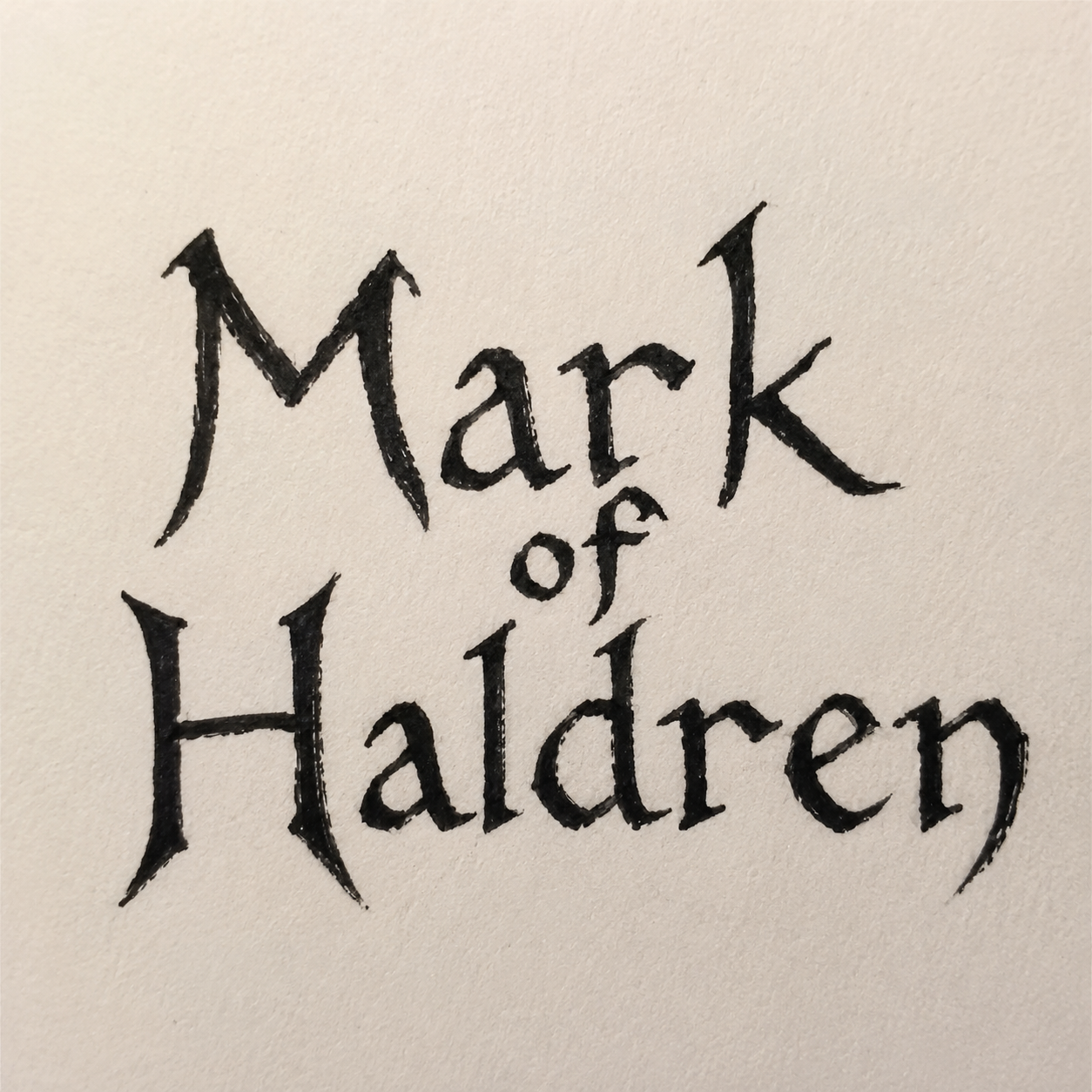 Mark of Haldren handwritten logo